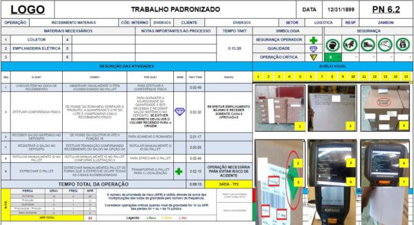 Planilha 6.2 - Trabalho Padronizado Com Análise de Risco